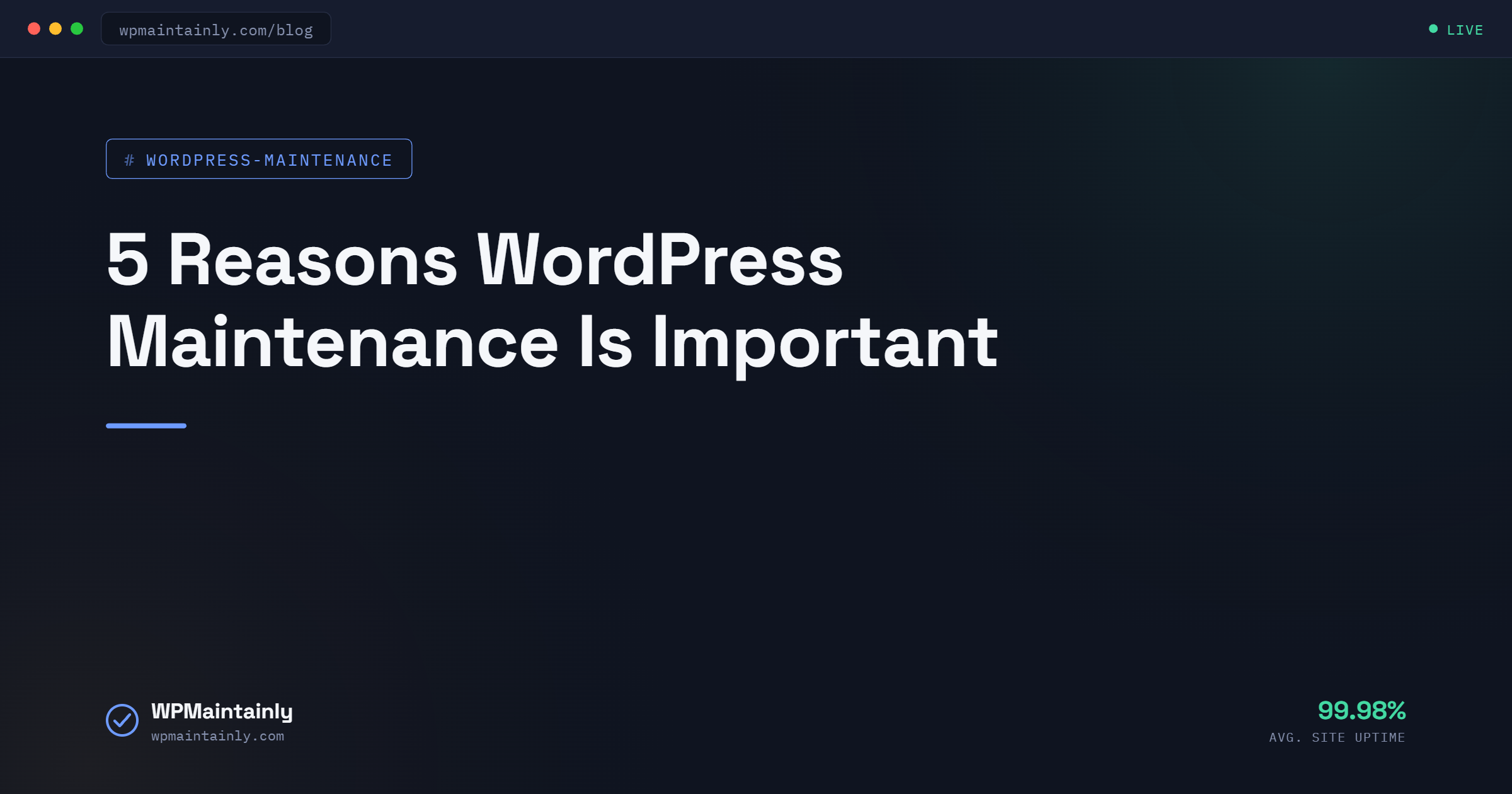 5 Reasons WordPress Maintenance Is Important 4 5 Reasons WordPress Maintenance Is Important