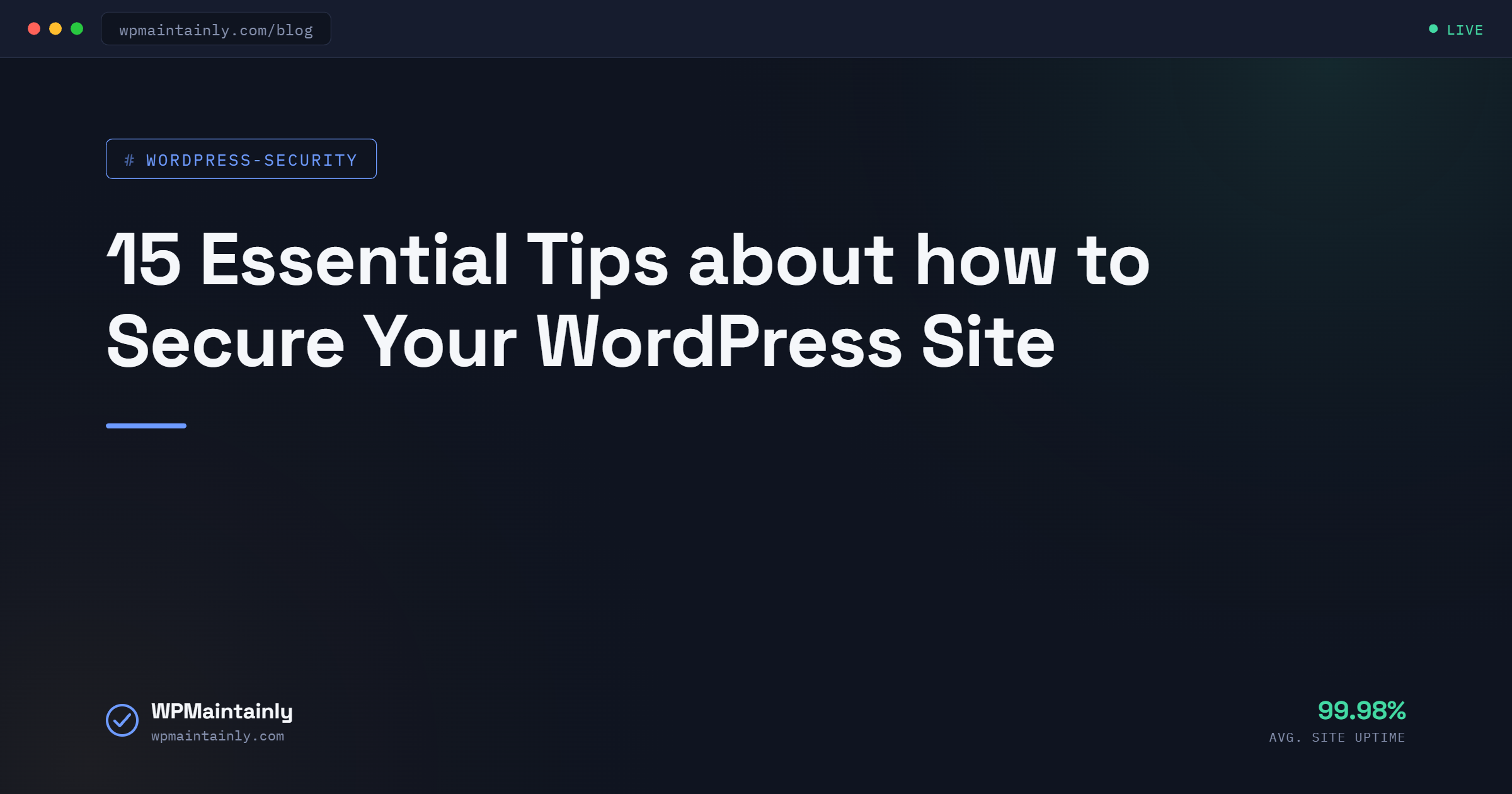 15 Essential Tips about how to Secure Your WordPress Site